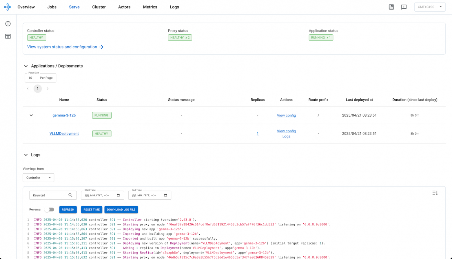 Распределённый инференс и шардирование LLM. Часть 2: скрипт vLLM, Ray Serve для вывода API и настройка KubeRay Cluster - 2